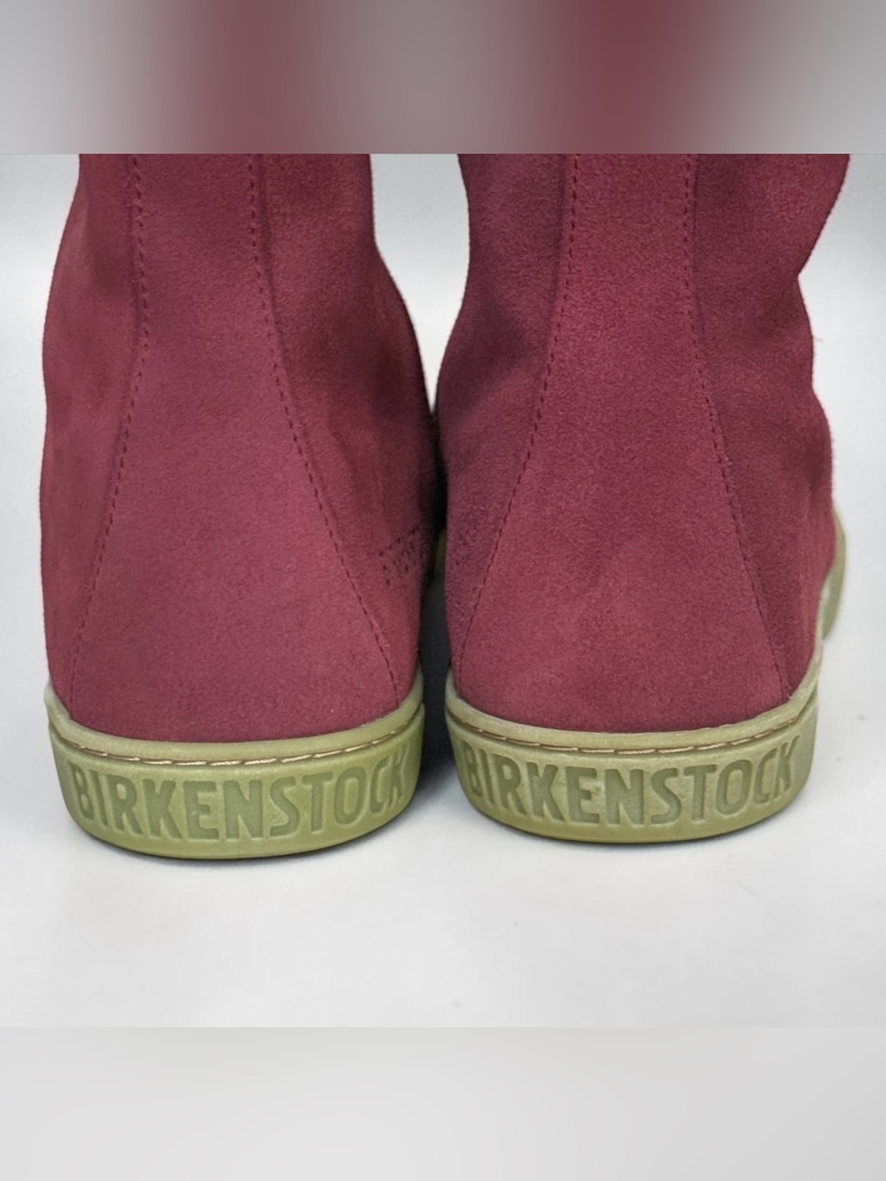 Birkenstock Women’s 36 / 5 - 5.5 Burgundy Suede Shearling Lined Ankle Zip Boots - Picture 7 of 13